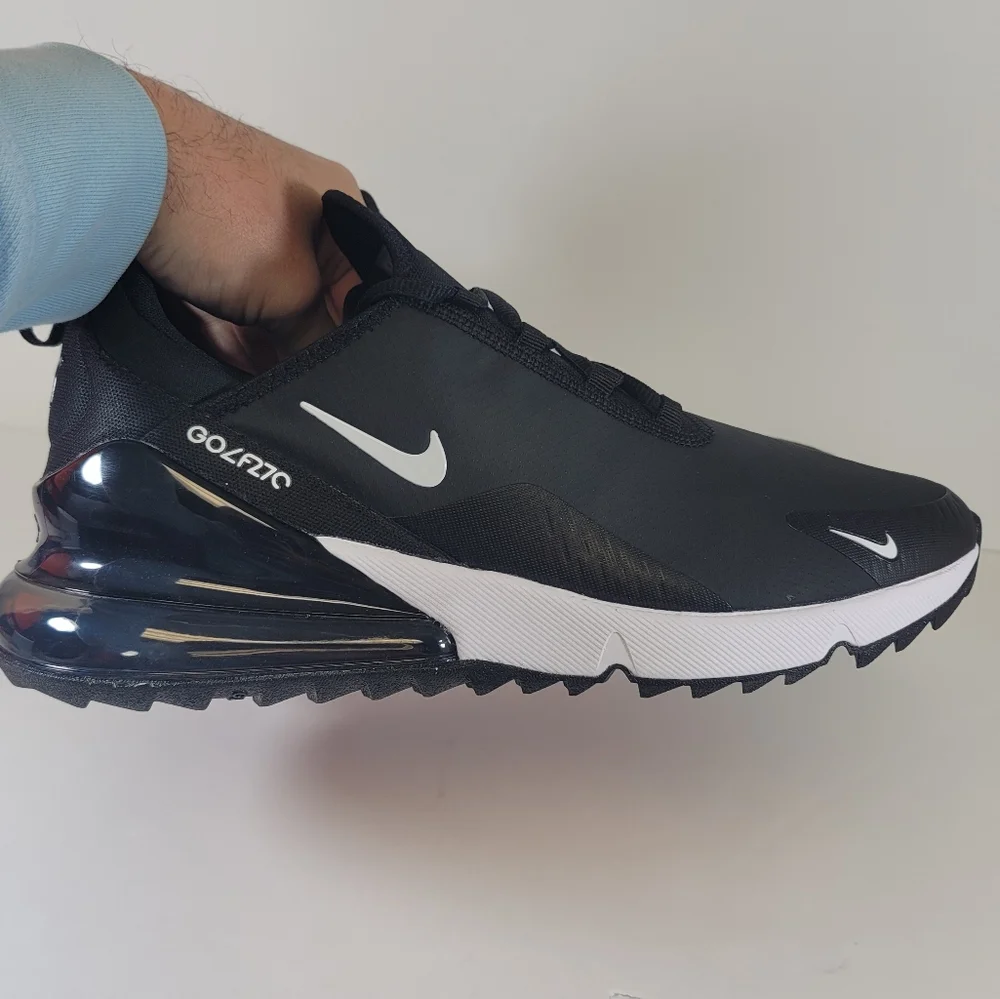 Nike Air Max 270 G Golf Shoes Black White CK6483-001 Men's Sizes New - Picture 5 of 9